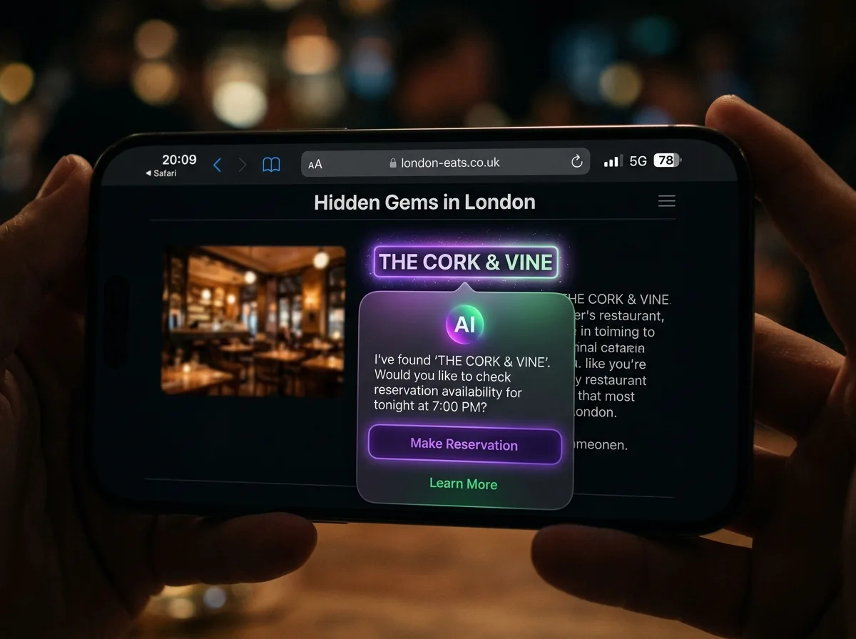 Apple WWDC 2026 AI — Siri on-screen awareness интерфейс на iPhone с контекстно меню