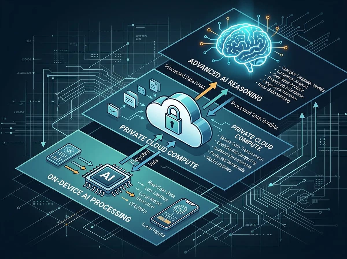 Apple WWDC 2026 AI — тристепенна архитектура on-device, Private Cloud и Gemini