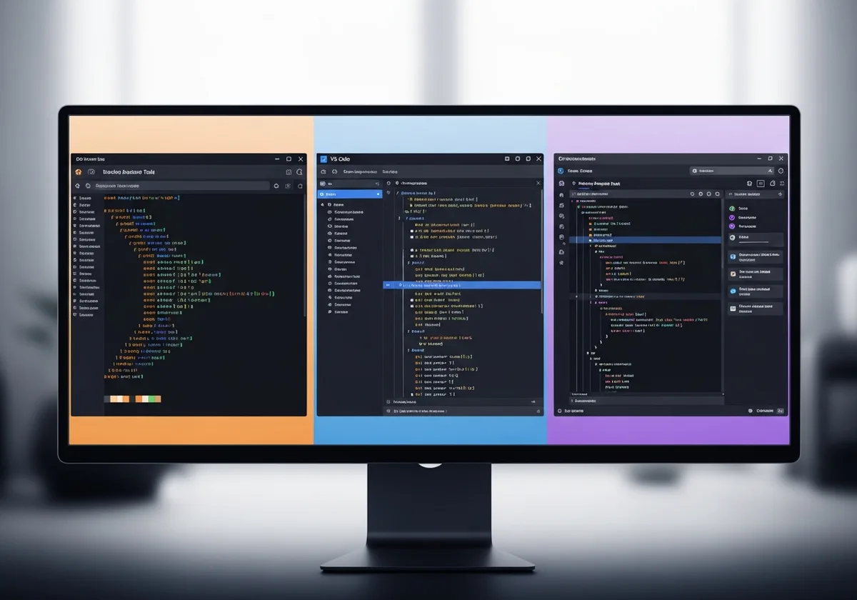 Сравнение на Claude Code, GitHub Copilot и Cursor интерфейси