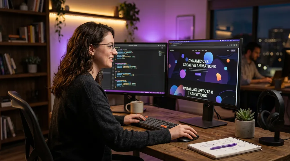 Claude Opus анимации — claude Opus 4.6 уеб анимации — професионален CSS дизайн генериран с AI
