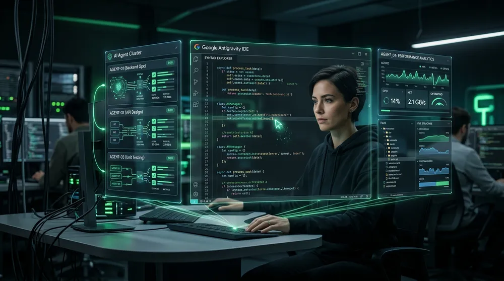 Google Antigravity — AI IDE за агентно програмиране с множество паралелни агенти