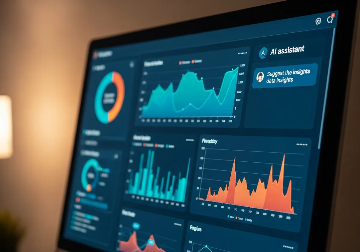 GPT-5 анализира dashboard с множество графики и извлича инсайти