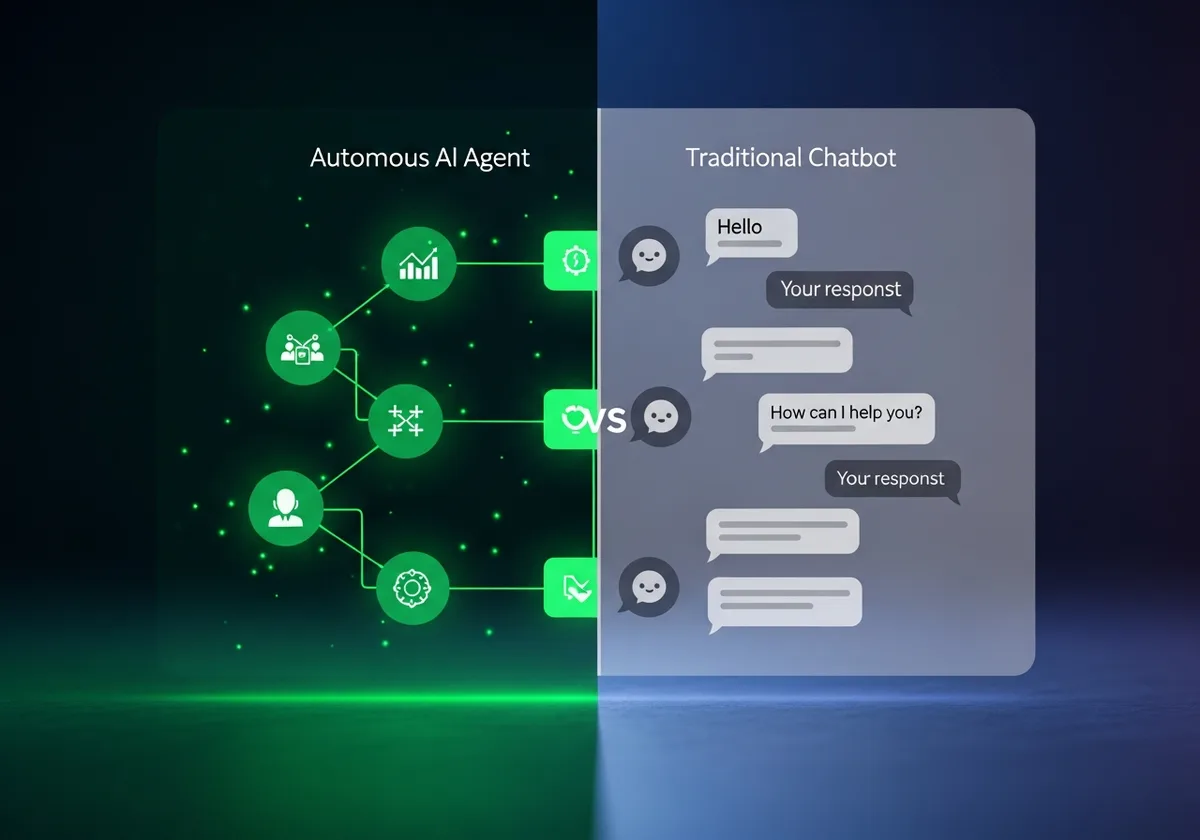 Manus AI автономен агент срещу традиционен чатбот сравнение