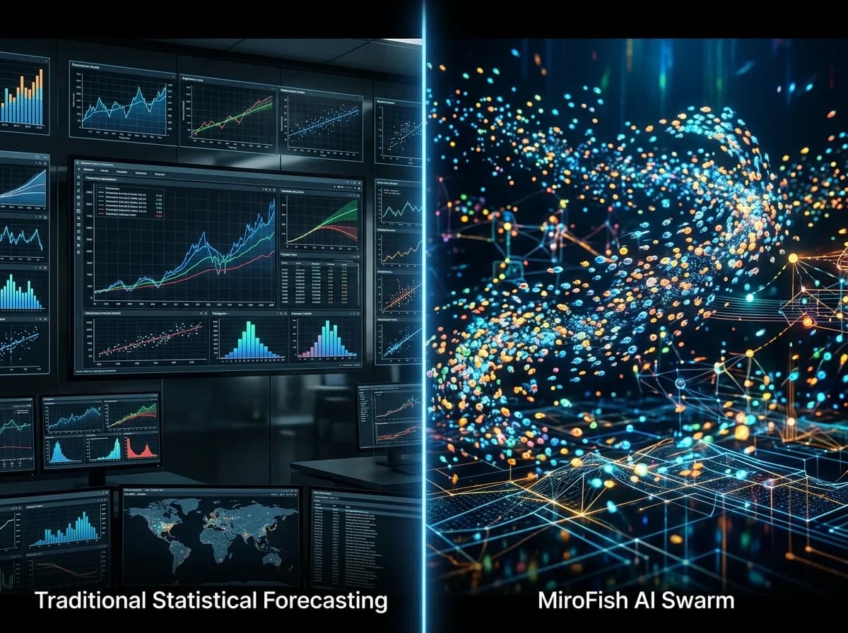 MiroFish AI — сравнителна таблица и анализ