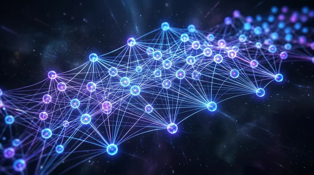 Nano Banana 2 примерен резултат — неврална мрежа визуализация