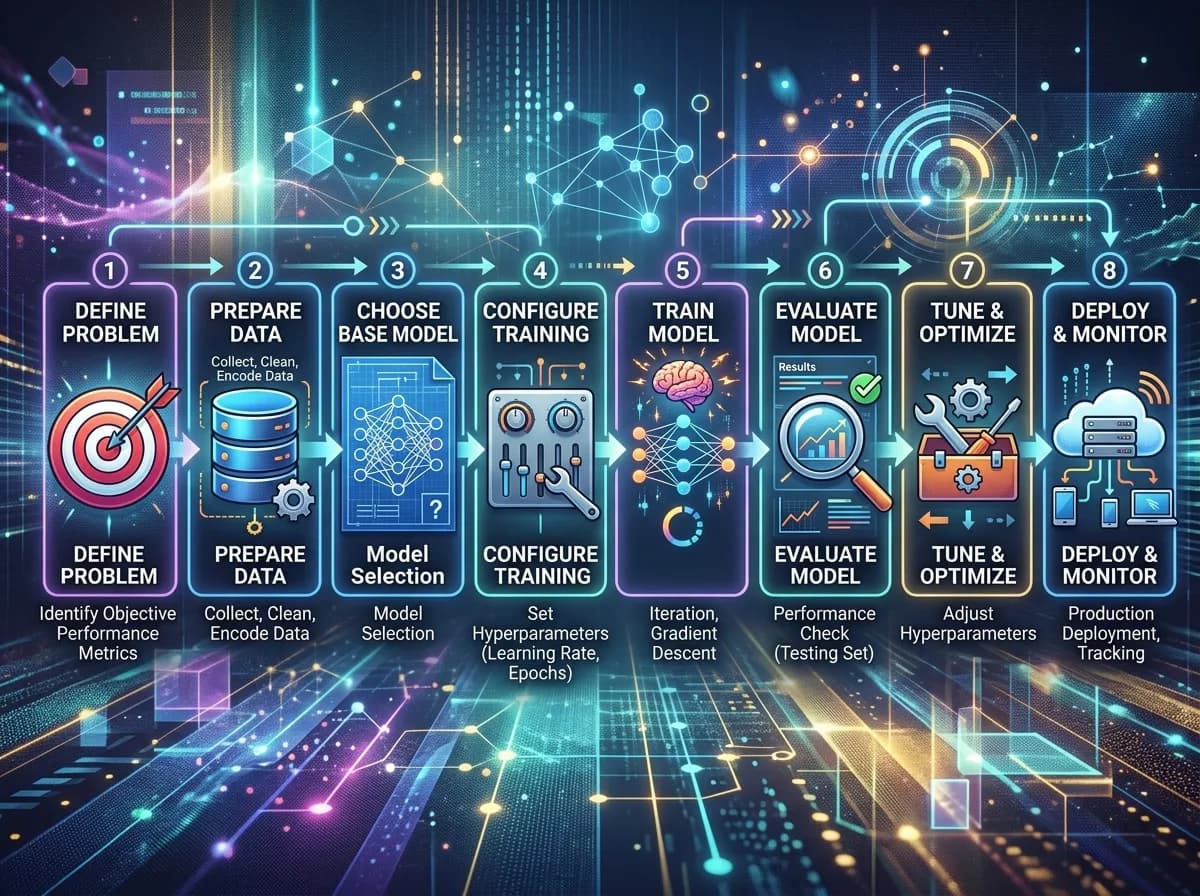 обучаване на custom AI модел — работен процес и автоматизация