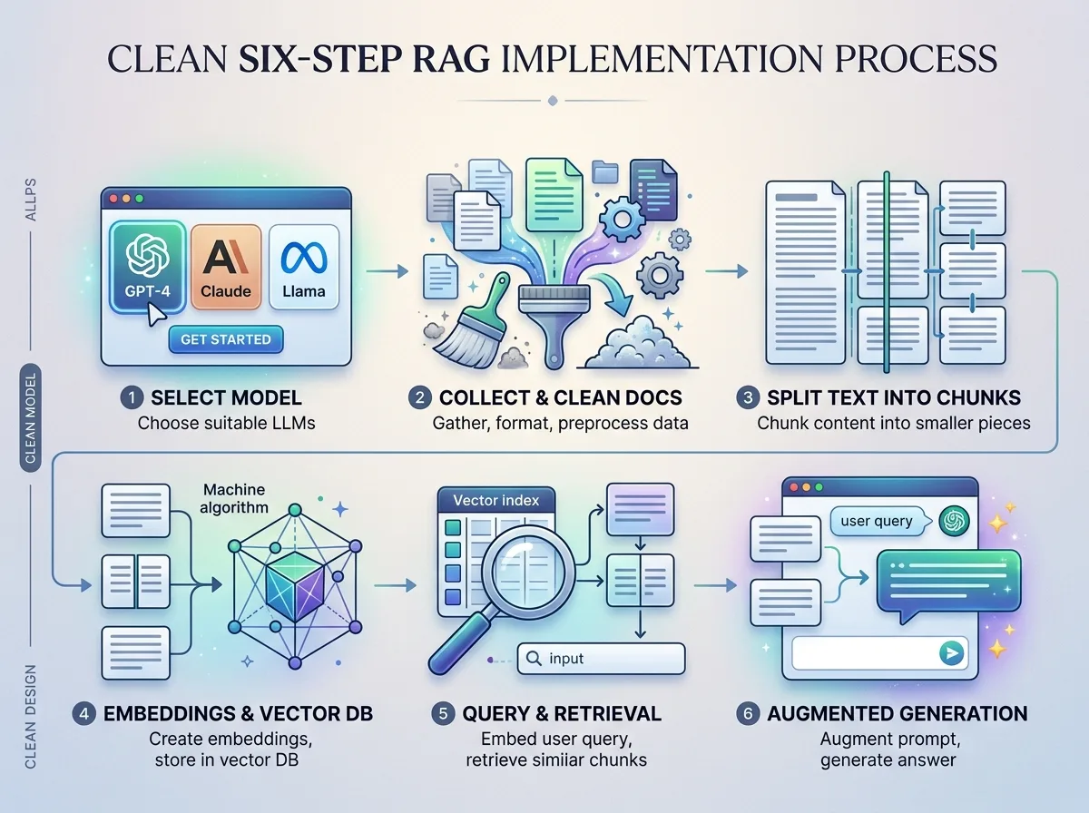 RAG — шест стъпки за имплементация с LangChain и vector database
