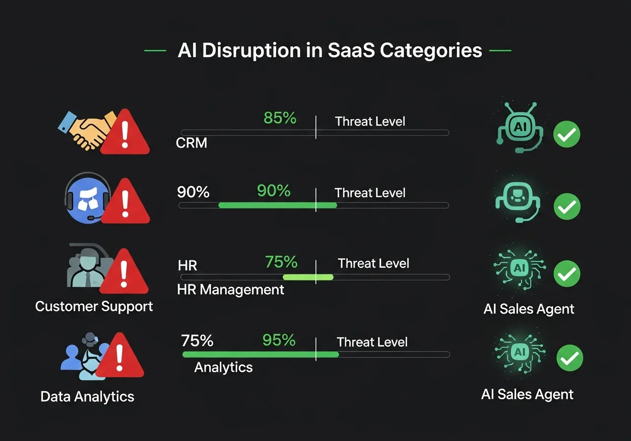 SaaSpocalypse — кои SaaS категории са най-застрашени от AI агенти