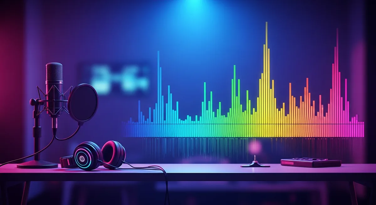 Suno AI визуализация на музикален спектър и генериране на песни