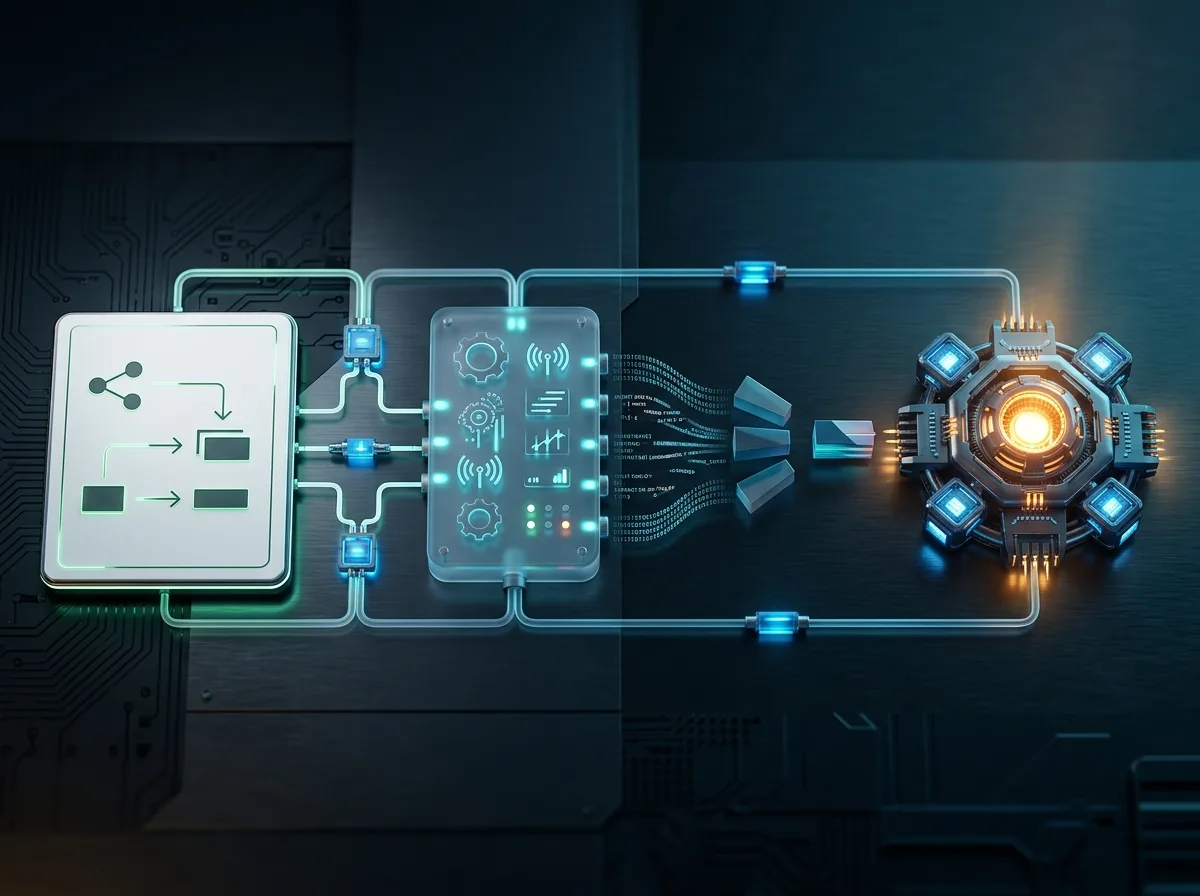 Vertex AI Agent Designer — визуален canvas с workflow диаграма на агенти