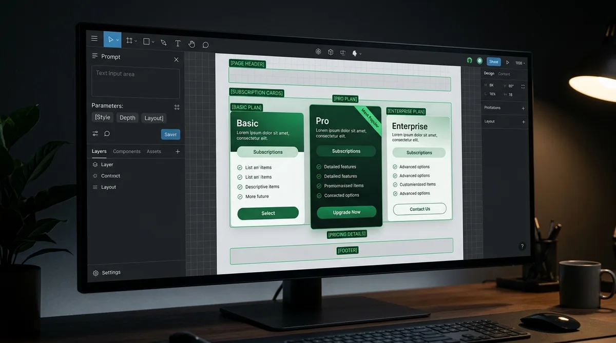 Claude Design интерфейс — AI дизайн инструмент с prompt и canvas