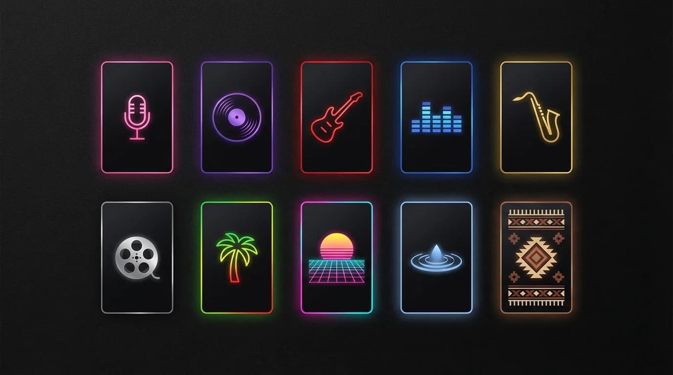 ElevenMusic 10 музикални жанра — поп, lo-fi, рок, EDM, джаз, кино, реге, synthwave, ambient, фолк