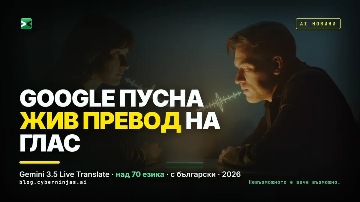 Gemini 3.5 Live Translate превежда реч на глас в реално време на над 70 езика в приложението Google Translate