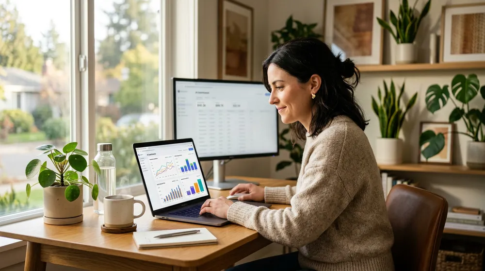 AI бизнес без служители — соло предприемач работи с AI инструменти