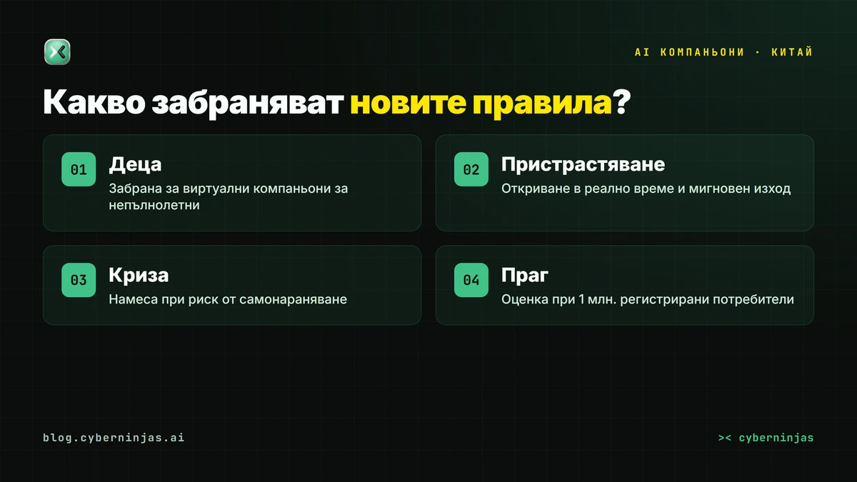 AI компаньони на смартфон — как новите правила в Китай променят виртуалните приятели за потребителите