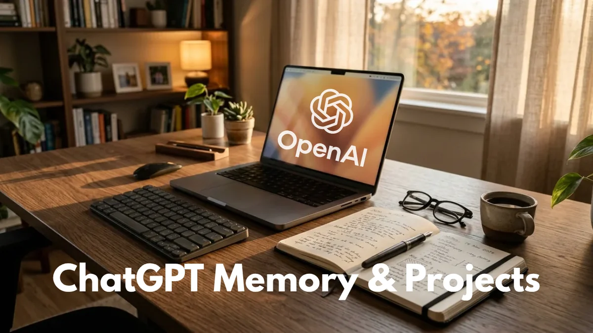 Персонален AI асистент изграден с ChatGPT Memory и Projects настройки в браузър