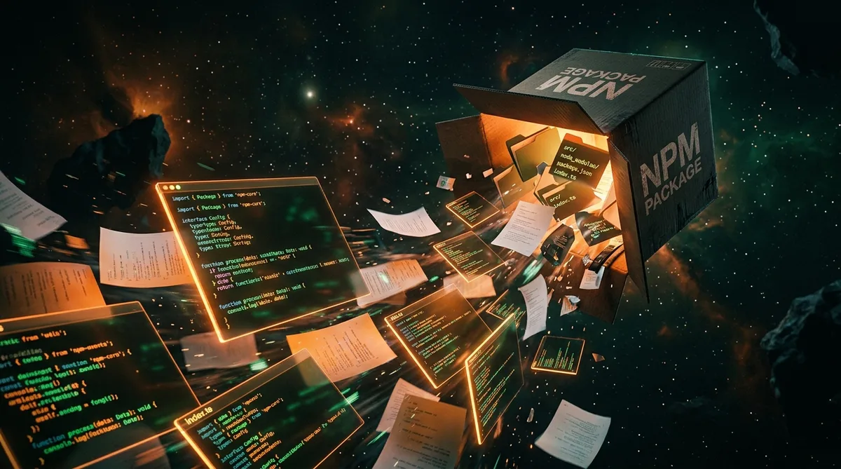 Claude Code изтичане — визуализация на npm пакет с изтекъл сорс код на Anthropic