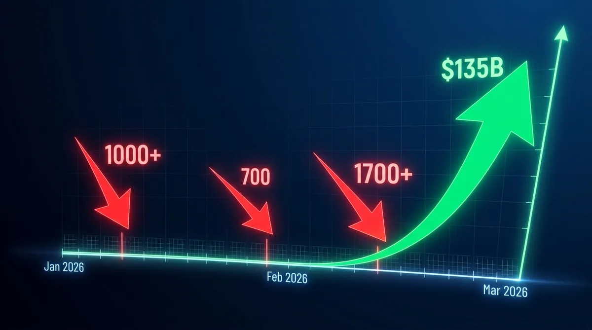 Meta съкращения AI хронология — времева линия на уволненията от януари до март 2026