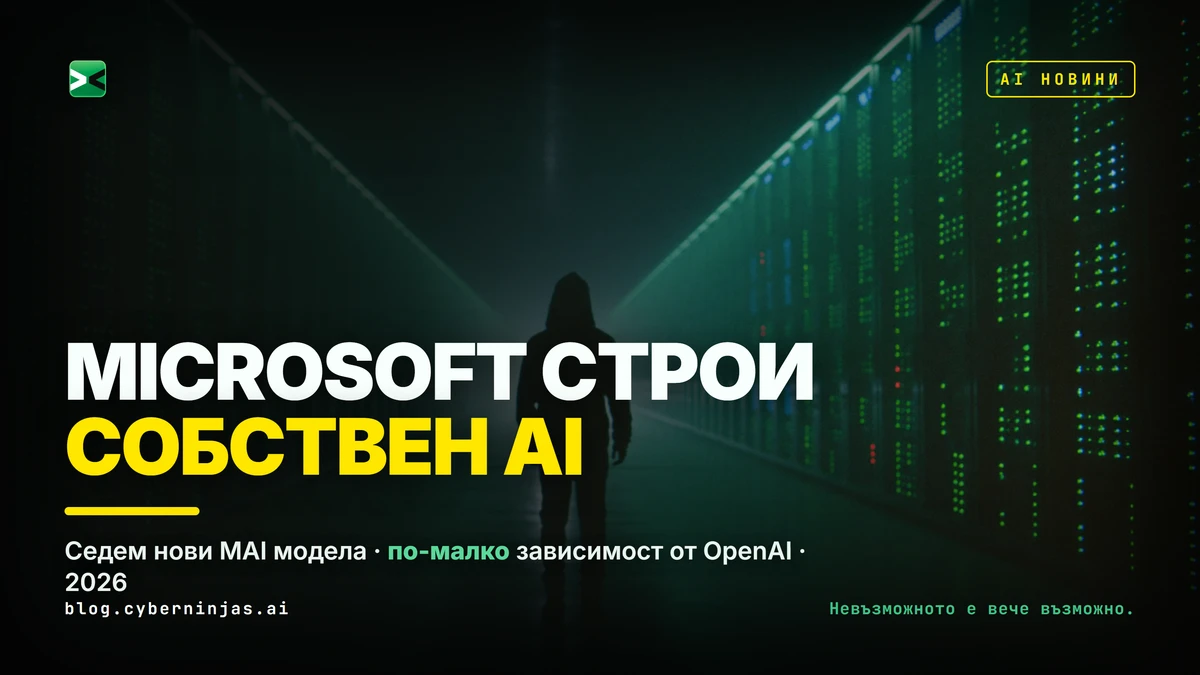 Microsoft MAI модели — визуализация на новата стратегия на Microsoft за собствен изкуствен интелект