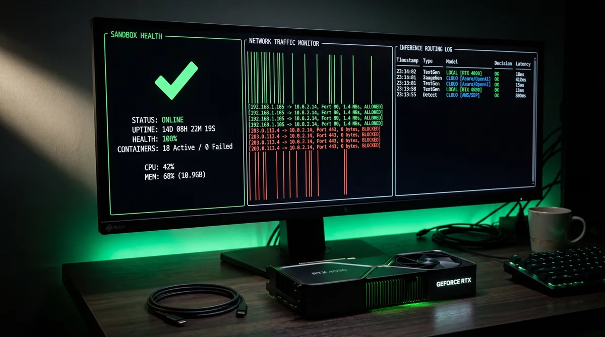 NVIDIA NemoClaw инсталация — терминален екран с nemoclaw start команда и OpenShell TUI мониторинг