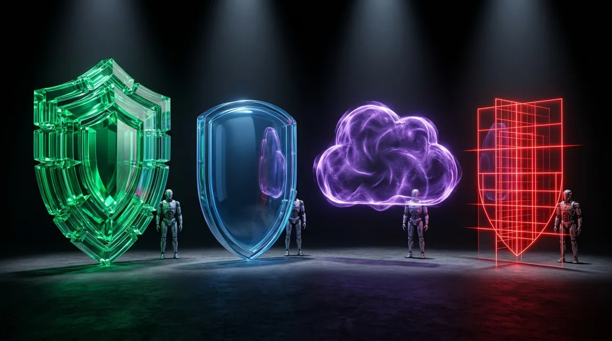 NVIDIA NemoClaw сравнение — диаграма на security модели на NemoClaw, NanoClaw и Microsoft Foundry