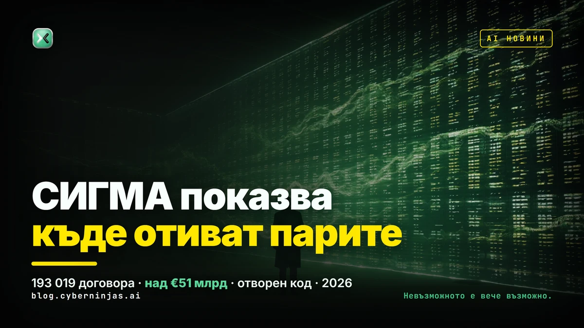 Платформа СИГМА за обществените поръчки — визуализация на публичните разходи в България